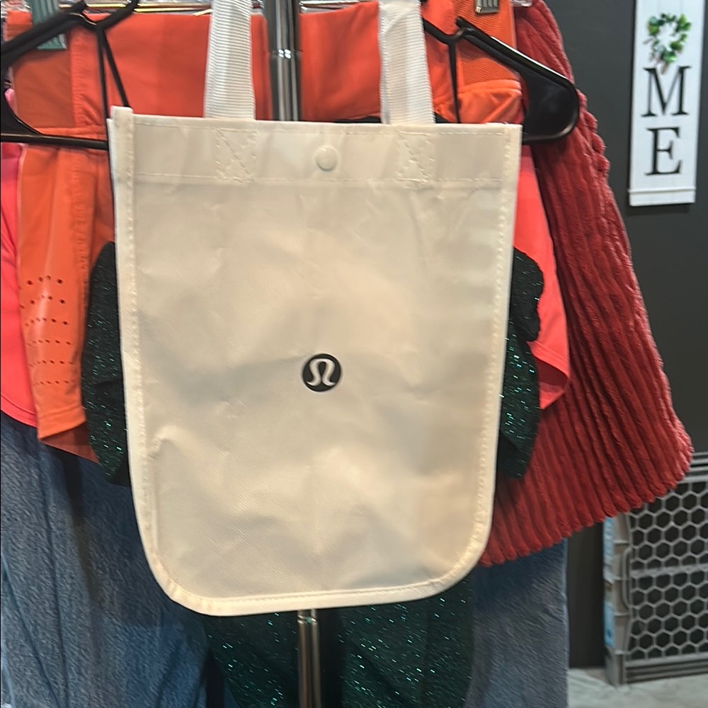 lululemon athletica white and black Tote Bag